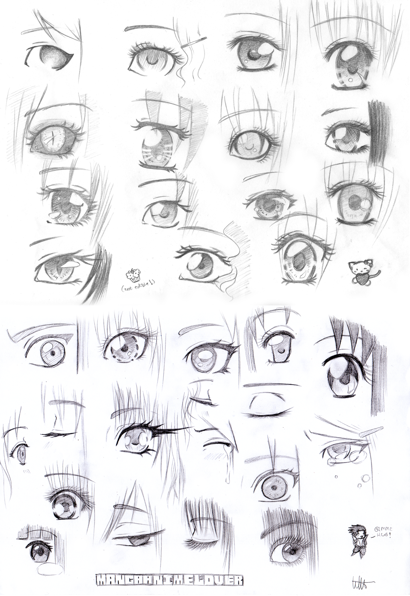 20 Ways to Draw Manga Eyes by markcrilley on DeviantArt