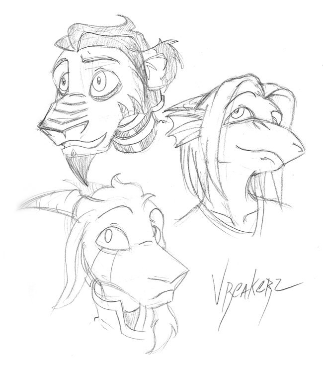 Sketchy protagonists. by trs