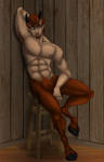 Satyr in the corner by Asheltots