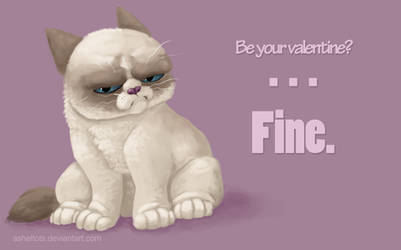 Grumpy Cat Tolerates Your Love