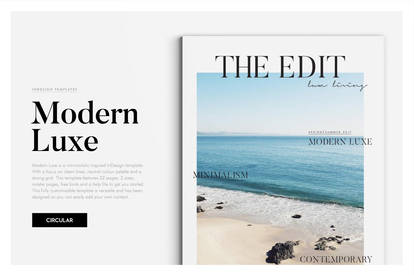 MODERN LUXE / Magazine   Brochure