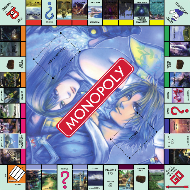 Final Fantasy X Monopoly Board