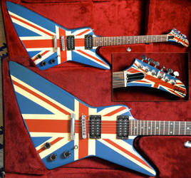 Gibson Explorer with 'Union Jack' Paintjob.