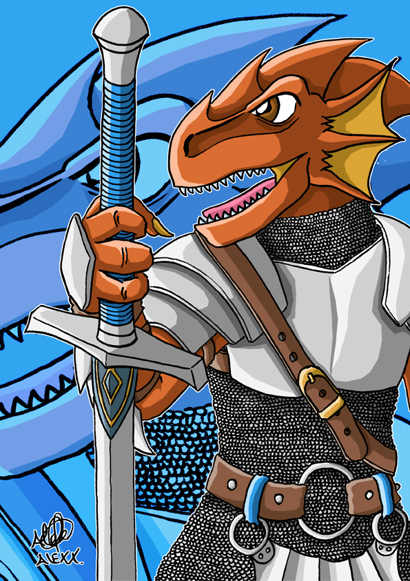 Medrash the Dragonborn Paladin