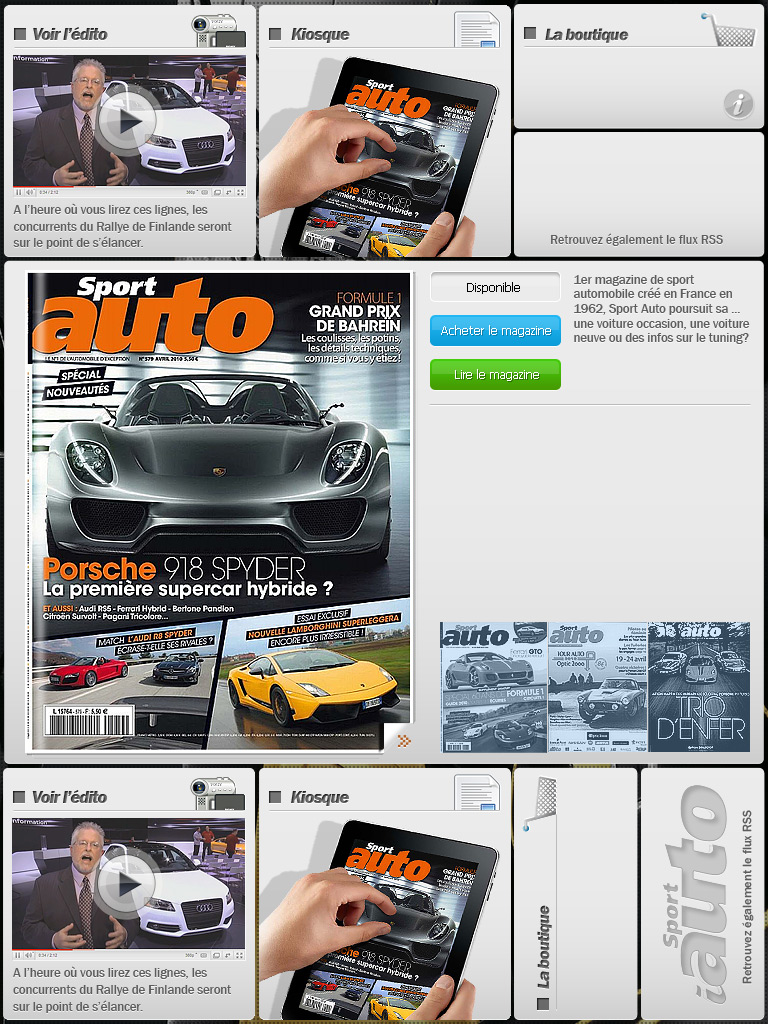 Sportauto Application Ipad a