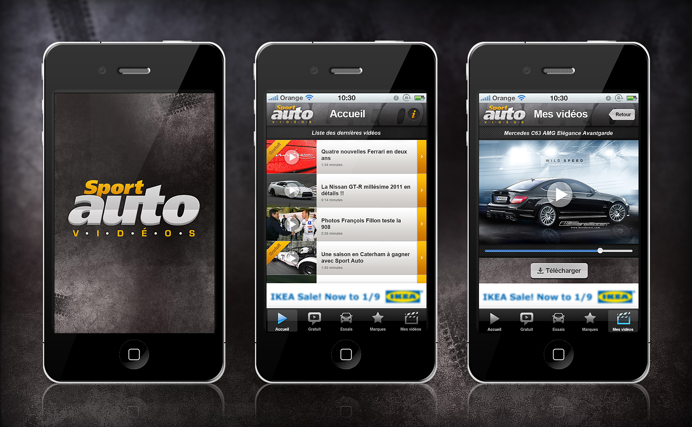 Projet d'application Iphone pour SportAuto