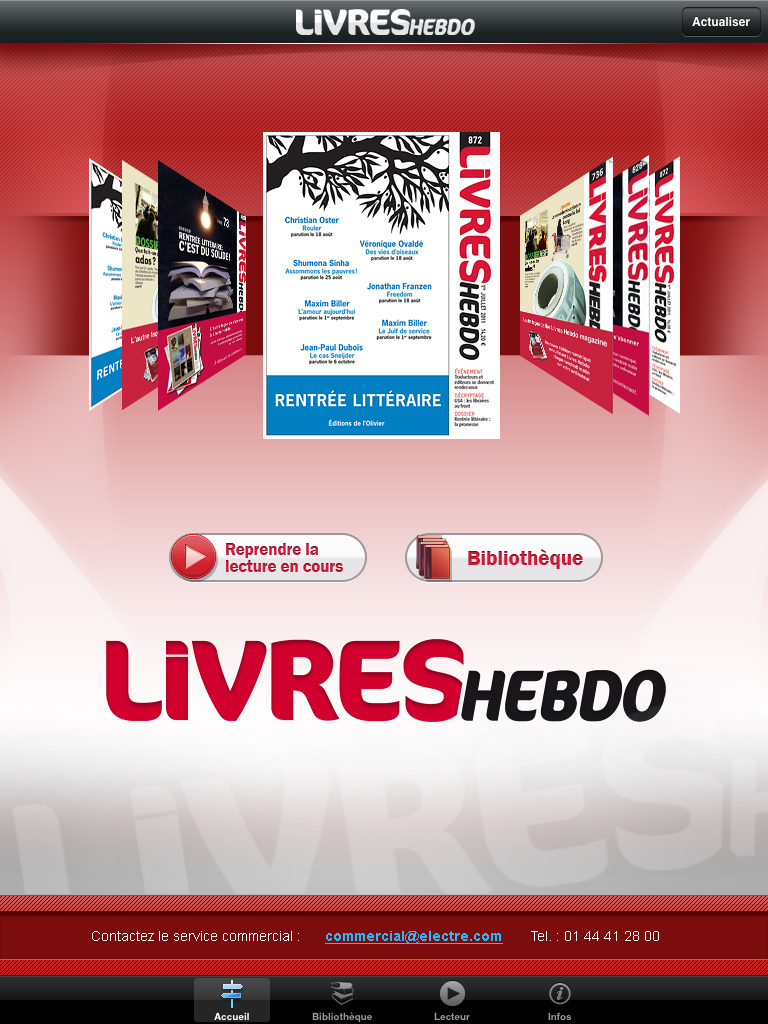 Livres Hebdo Bibliotheque Ipad