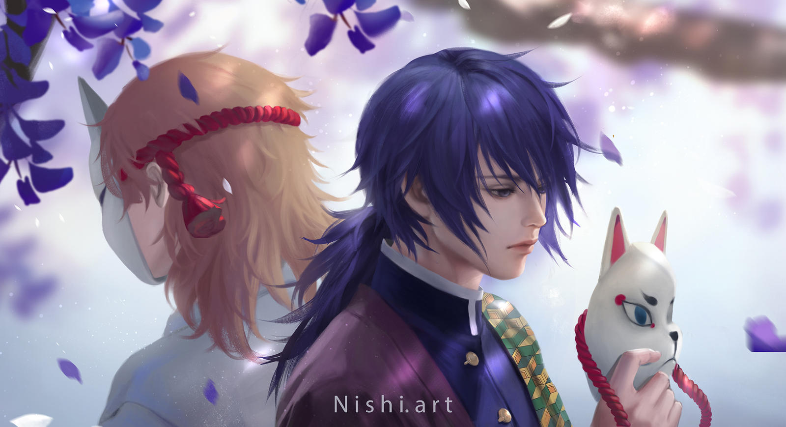 Giyuu And Sabito Fanart By Nishihiku On Deviantart Giyuu And Sabito Fanart By Nishihiku On Deviantart