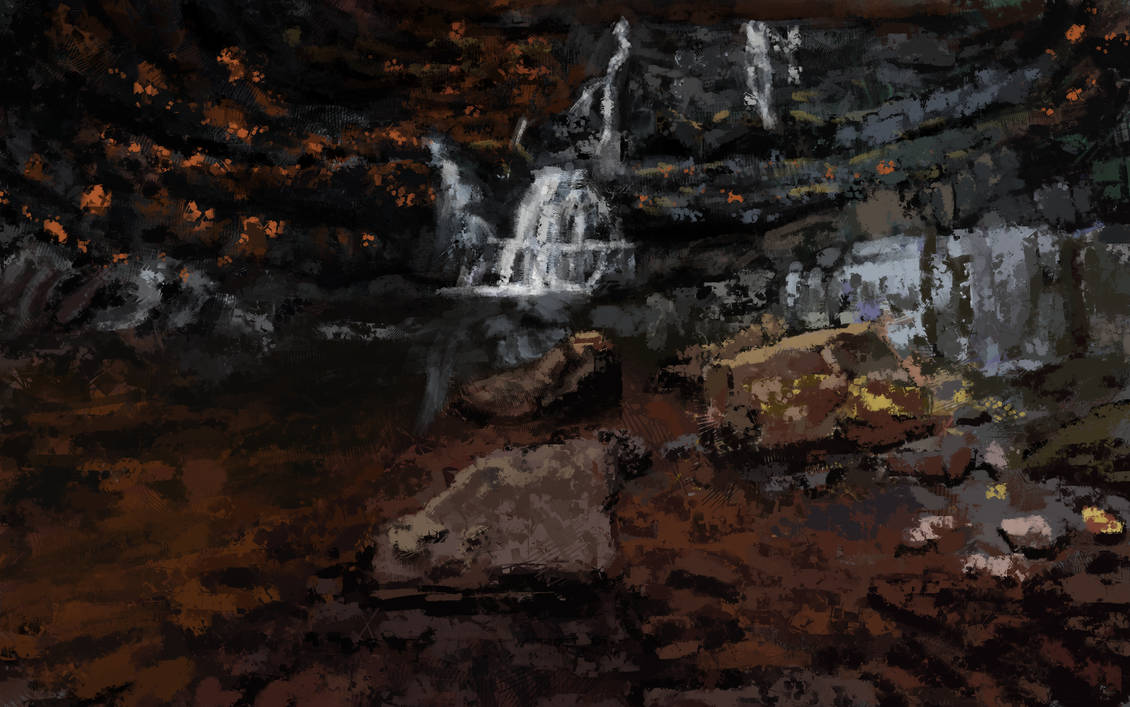Waterfall Study by HypoxiaPaints on DeviantArt
