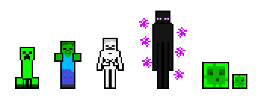 Pixel Mob Minecraft Pixel Art - Basic Mobs by Slklasm on DeviantArt