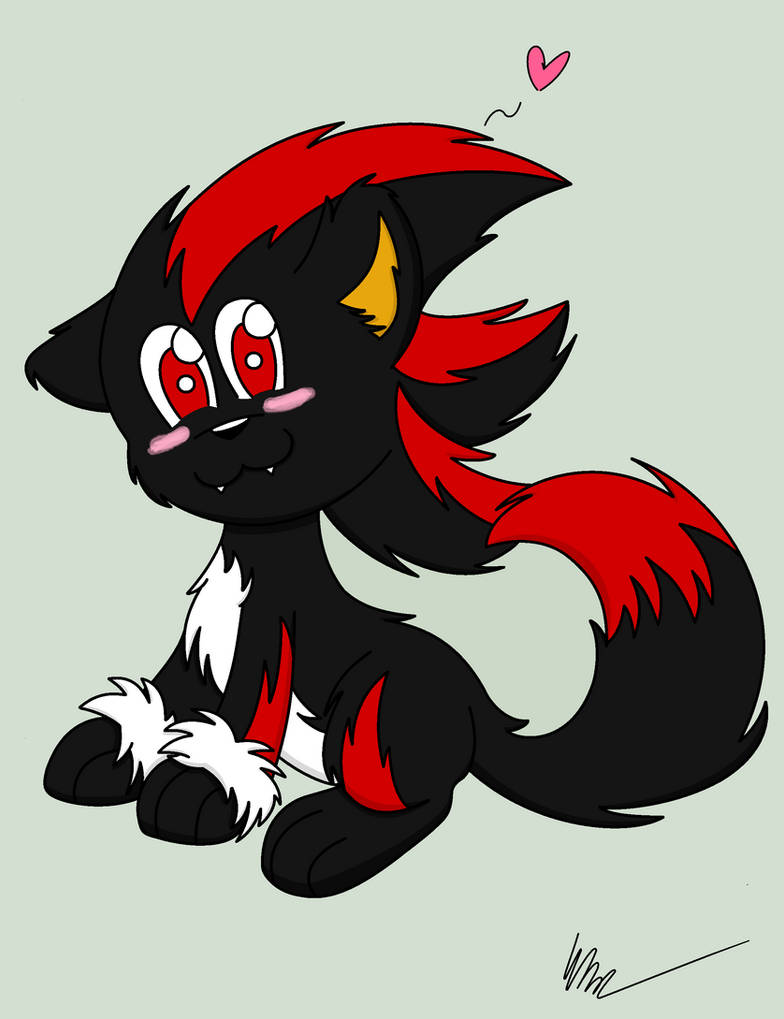 Shadow Wuapoo Shadow the Werehog Puppy by Boot-Shoes on DeviantArt