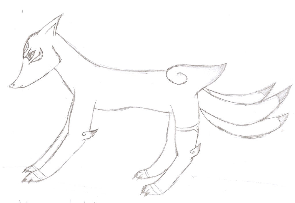 3-tailed Fox by juliana-any44 on DeviantArt