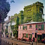 cafe in montmartre street