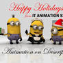 Minion Christmas song animation