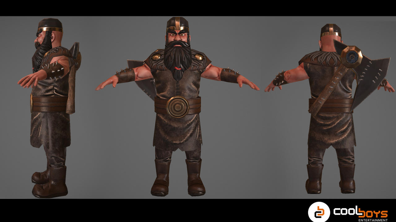 Commission: Viking warrior commission(low poly 4k)
