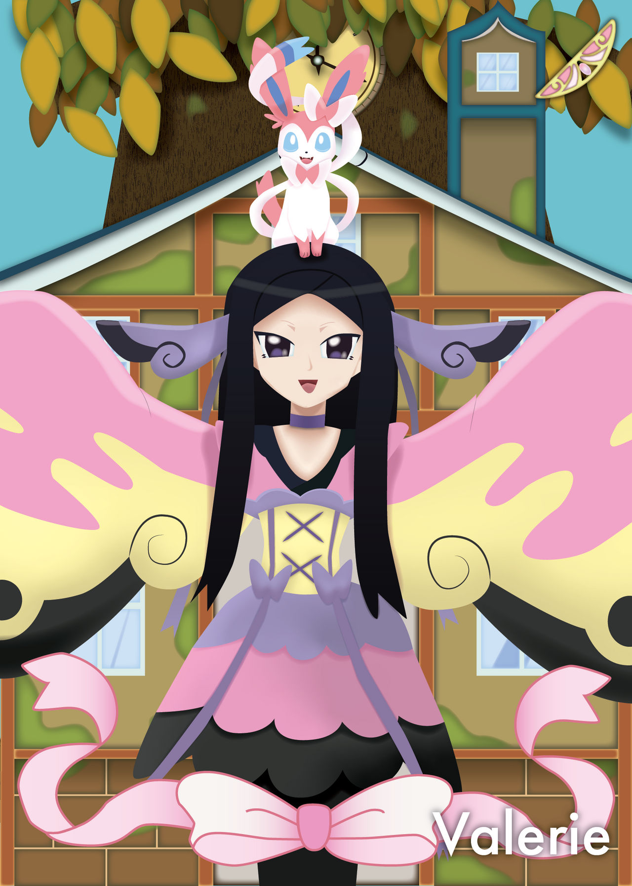 valerie pokemon --card tcg artwork of valerie and sylveon