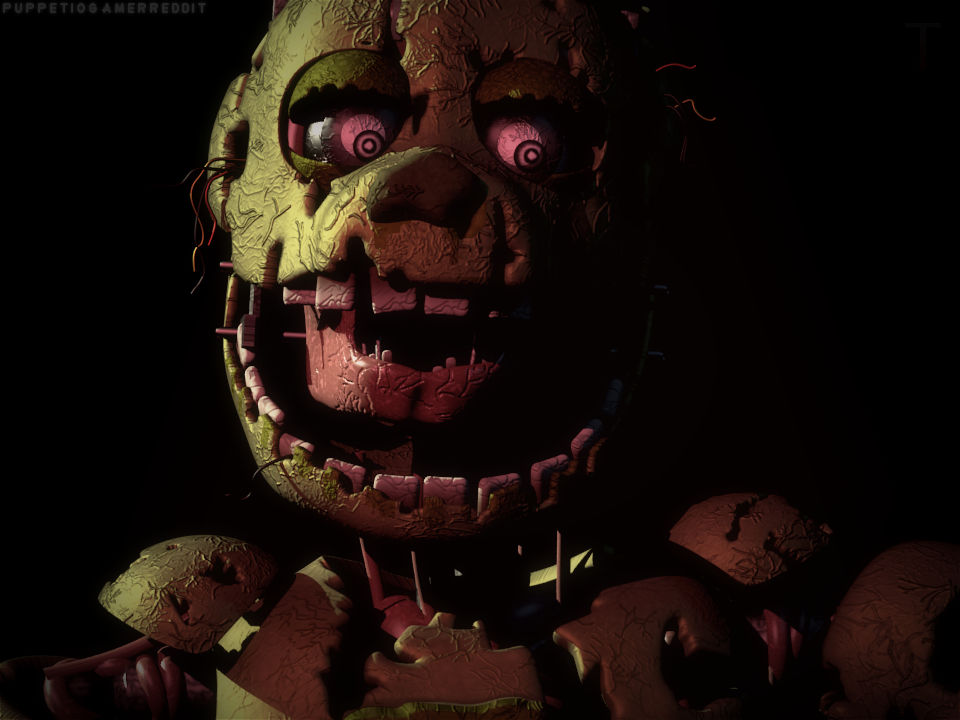 FNaF 3 - Springtrap Rare Screen Remake by Puppetio on DeviantArt