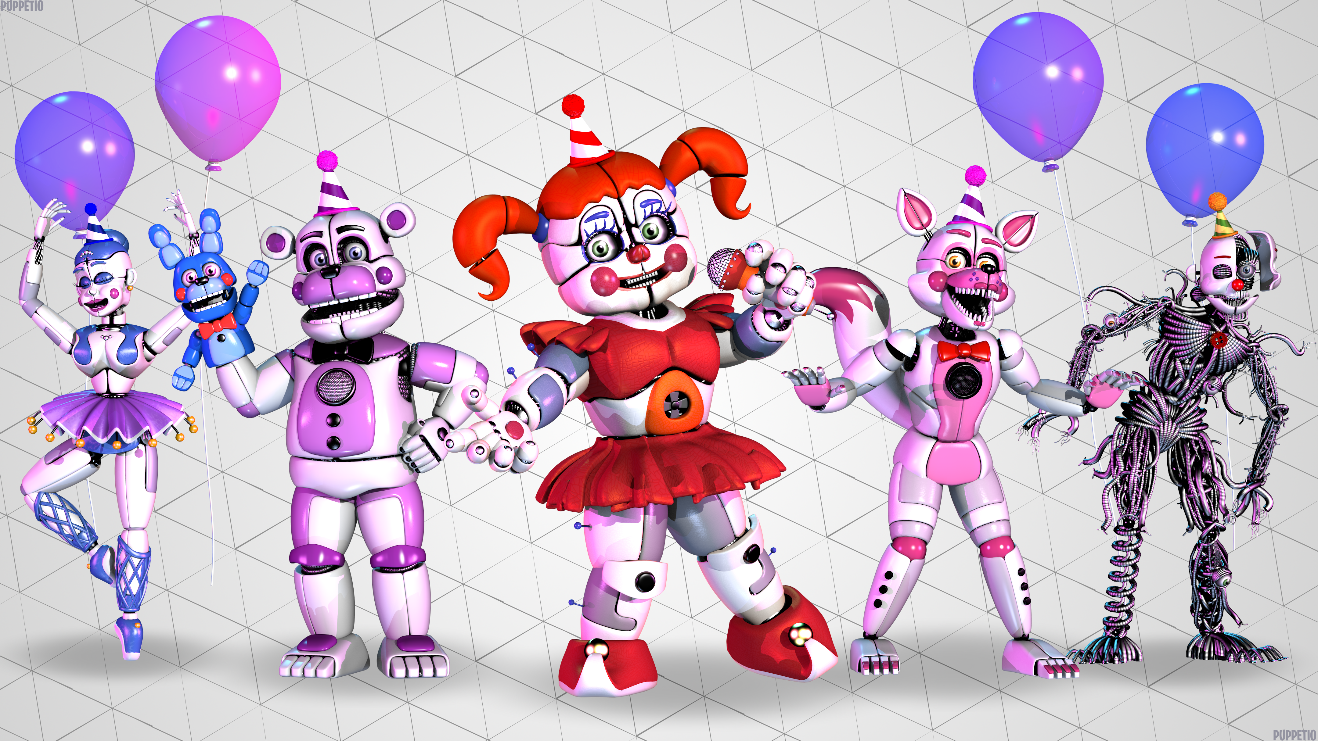 Sister Location Animatronic Heights by Mrcrazy35 on DeviantArt