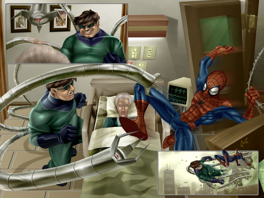 Spider Man Vs Doc Ock By Fernandogoni On Deviantart