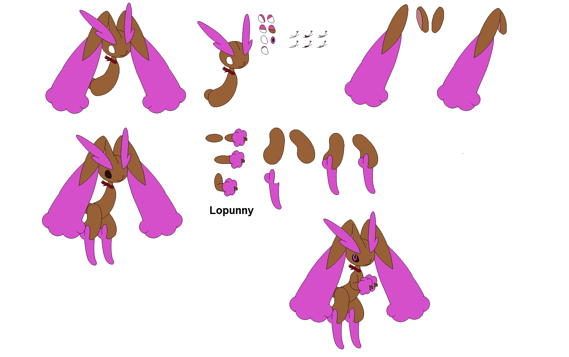 Lisa the Lopunny (Build) by Eliudelfachero on DeviantArt