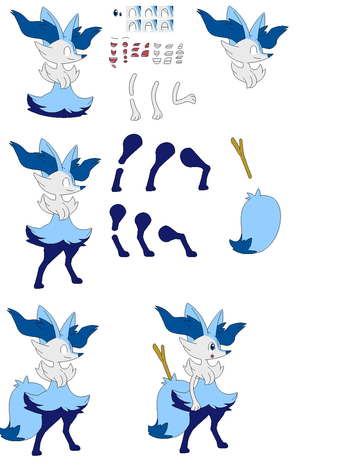 Blaze the ice braixen (build) by Eliudelfachero on DeviantArt