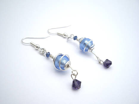 Blue Murano Earrings