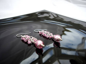 Pink Murano Earrings