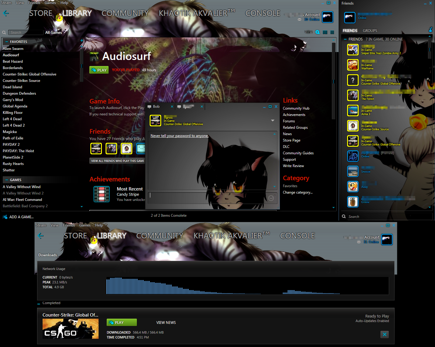 最高のsteam Skin アニメ イラスト画像
