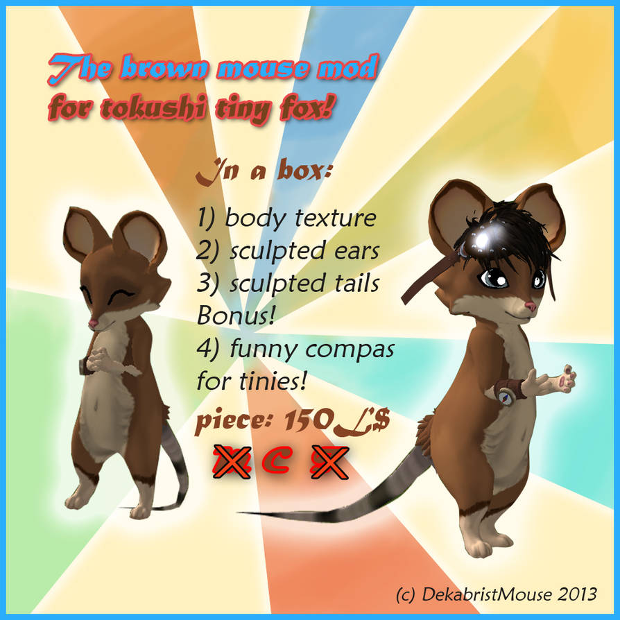 Tiny brown mouse mod by DekabristMouse on DeviantArt