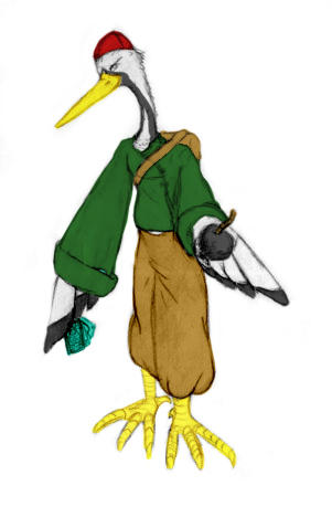 Jadeclaw White Crane by vaegrim on DeviantArt