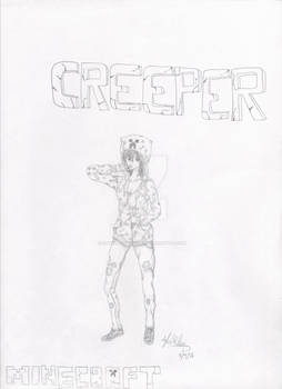 Minecraft Mob girl: Creeper