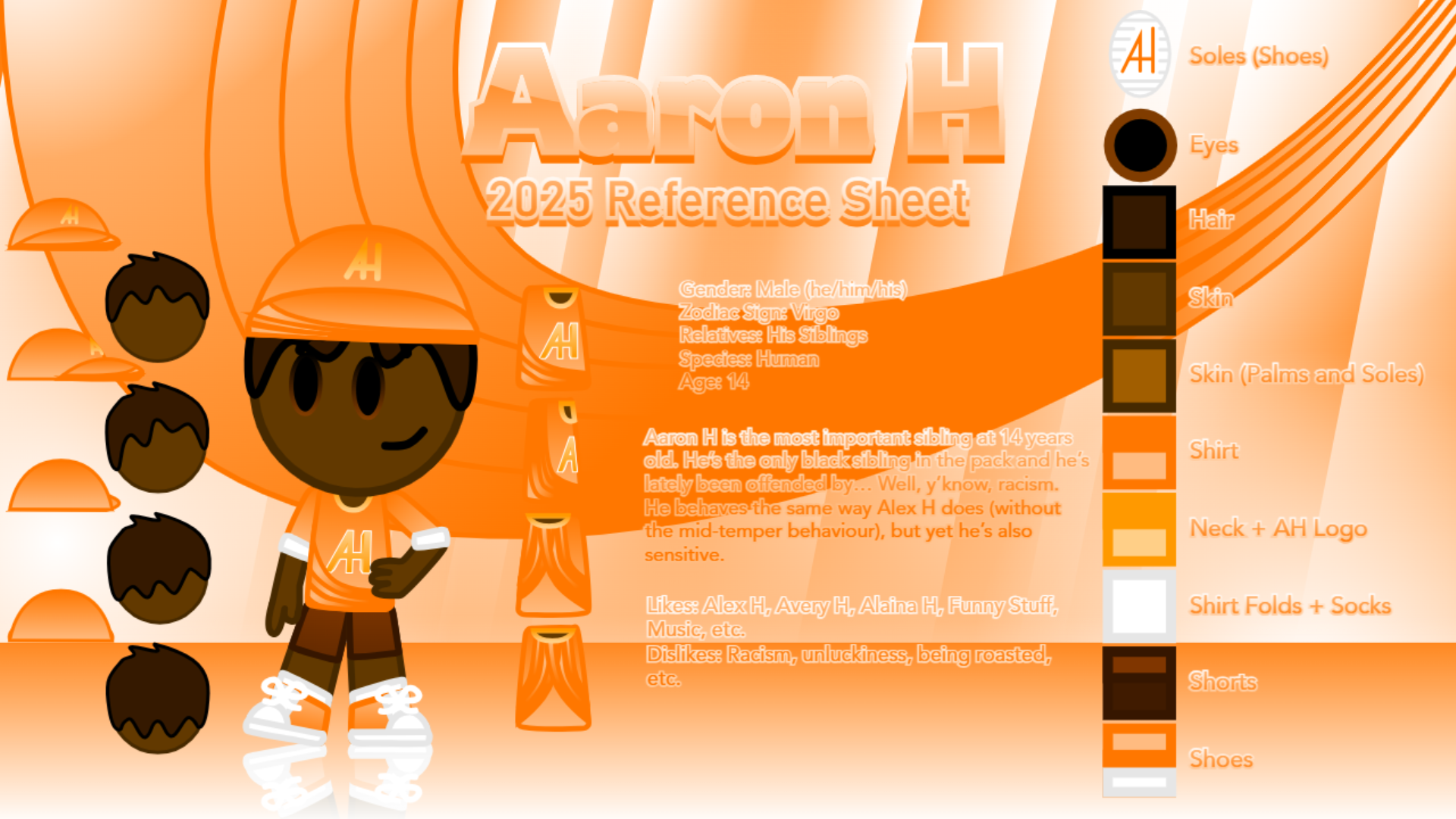 Aaron H - 2025 Reference Sheet by AlexHfromScratch2 on DeviantArt
