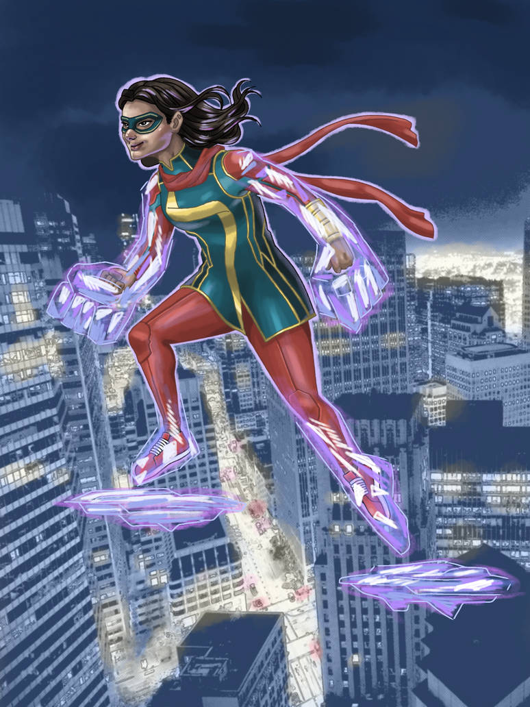 Ms. Marvel fanart by Aazhier on DeviantArt