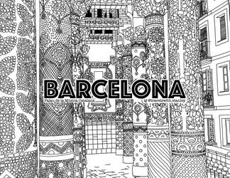 Palau de la Musica Catalana - Coloring Page