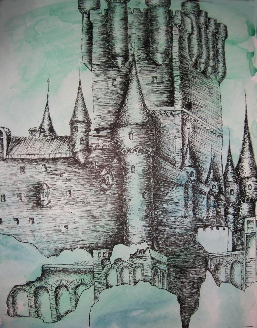 castle with ink