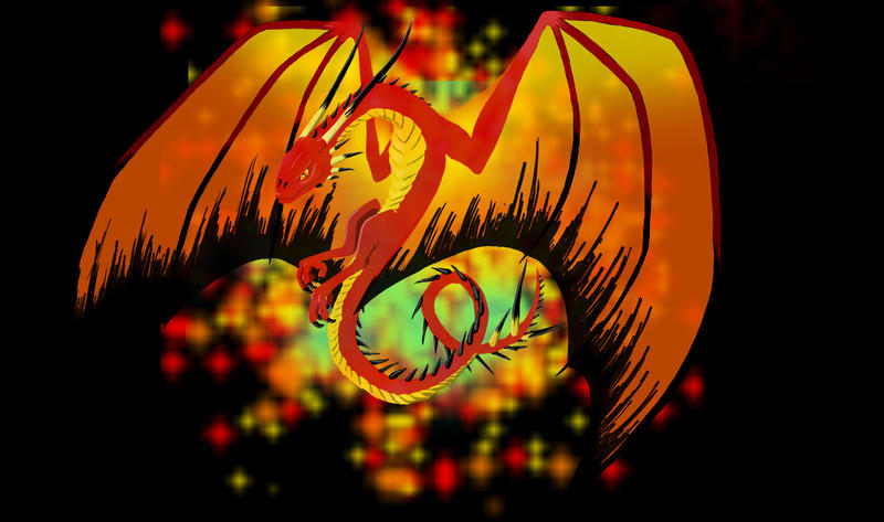 Fire Drake by The-Lass on DeviantArt