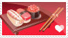 Sushi Love Stamp by chikaex0tica