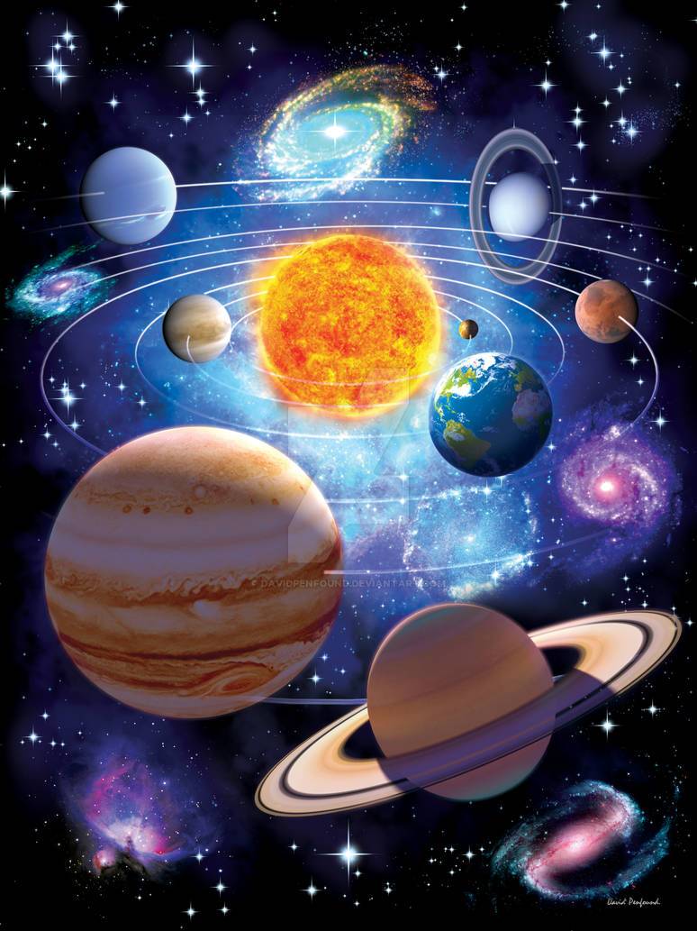 Solar system (Portrait) by DavidPenfound on DeviantArt