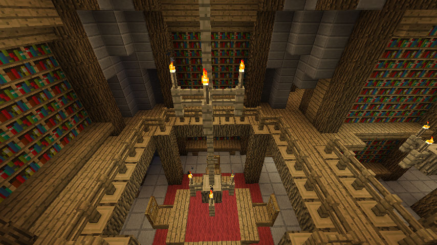 Minecraft Custom Library Medieval Library Minecraft