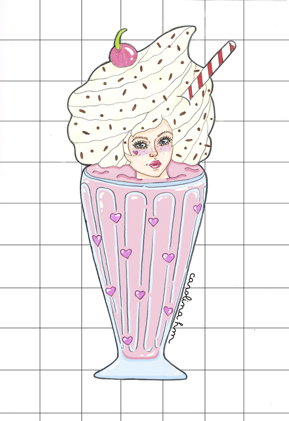 Milkshake girl.