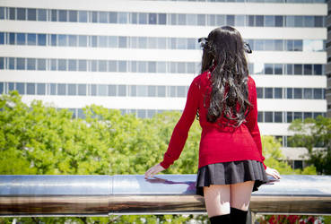Rin Tohsaka Cosplay: Overlooking the City