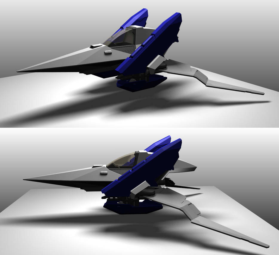 Arwing Rear View Arwing preliminary renders by nejinoki on DeviantArt