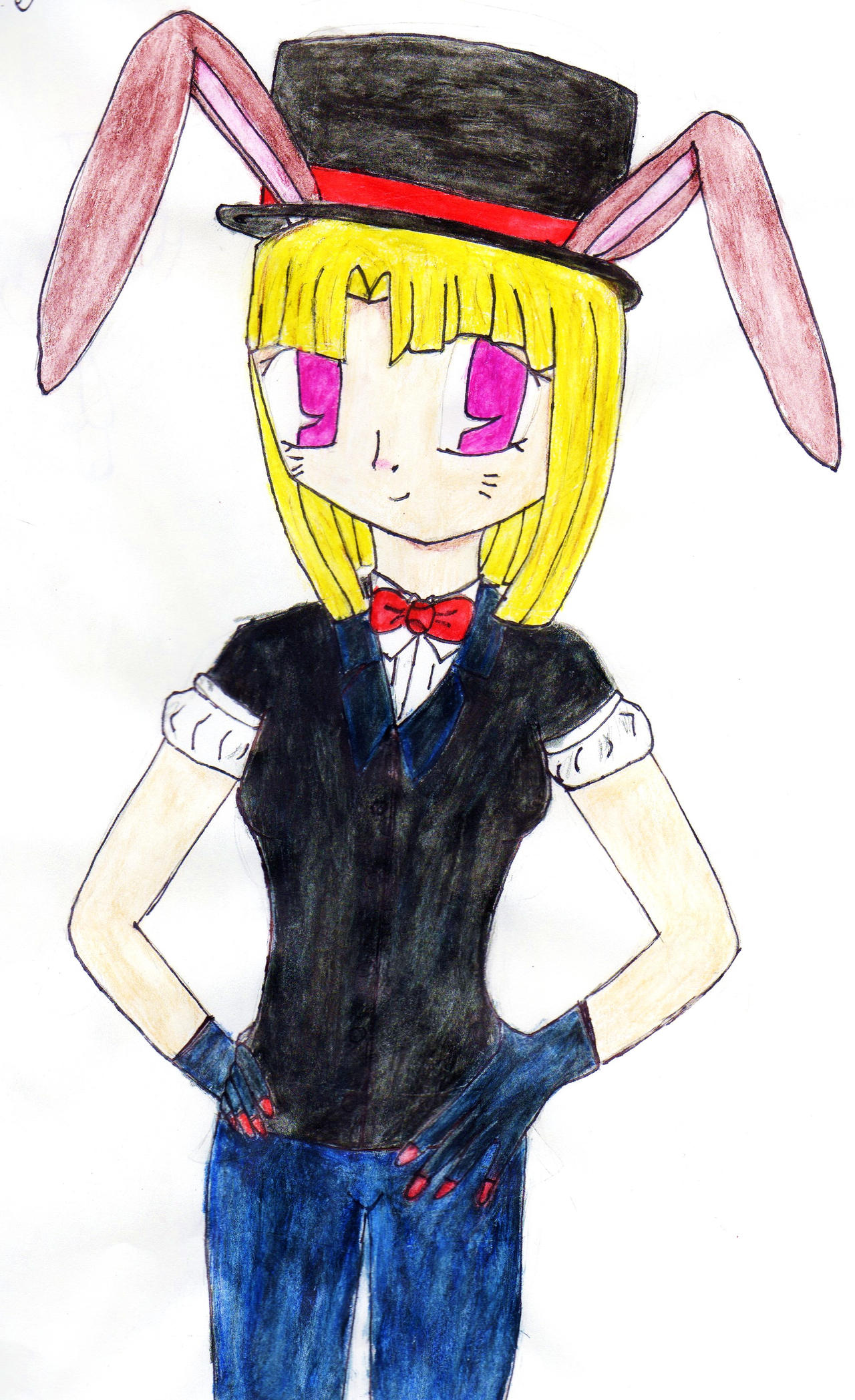Top hat rabbit by rosiedeviant on DeviantArt