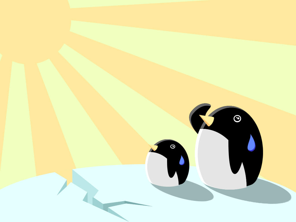 Penguins Meet Global Warming By Brenlez On Deviantart