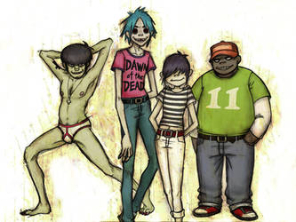 Gorillaz by rokutobiyamori