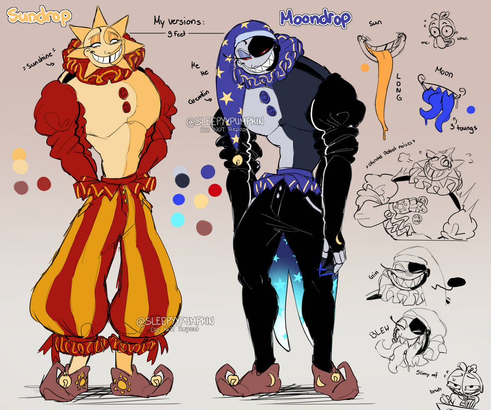 Sun and Moondrop designs (My Versions) by SleepyyPumpkin on DeviantArt