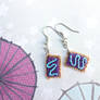 Kawaii Mini Amigurumi Wild-Berry Pop-Tart Earrings