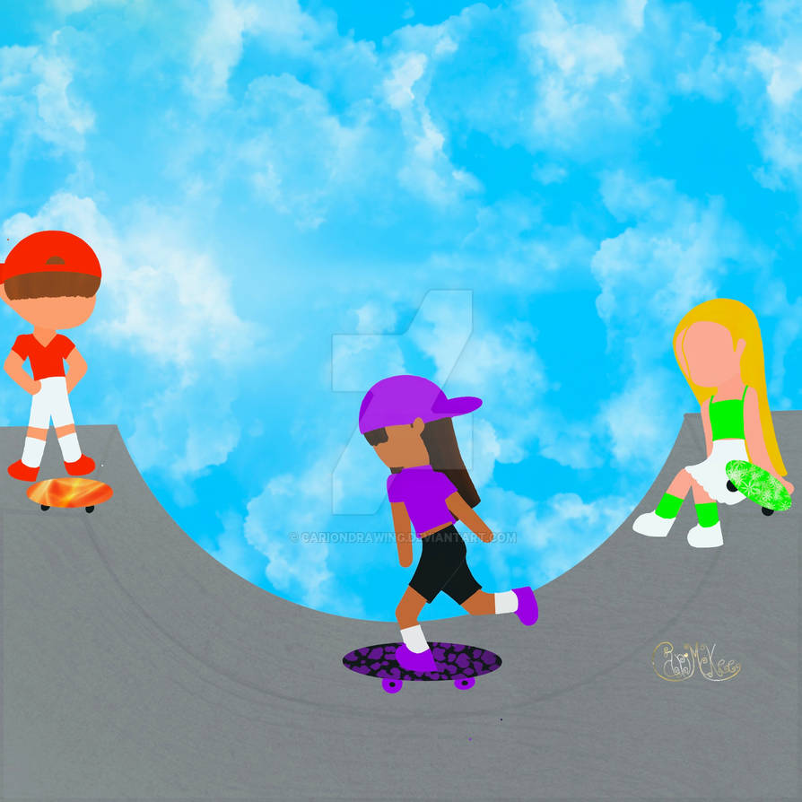 Skating by cariondrawing on DeviantArt