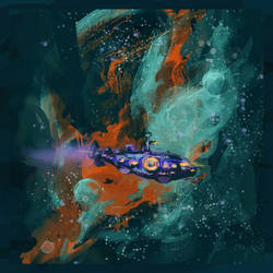 Nautilus in Space by linandara