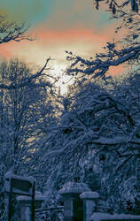 Sunset and snow by Alexandra Cook aka Linandara by linandara